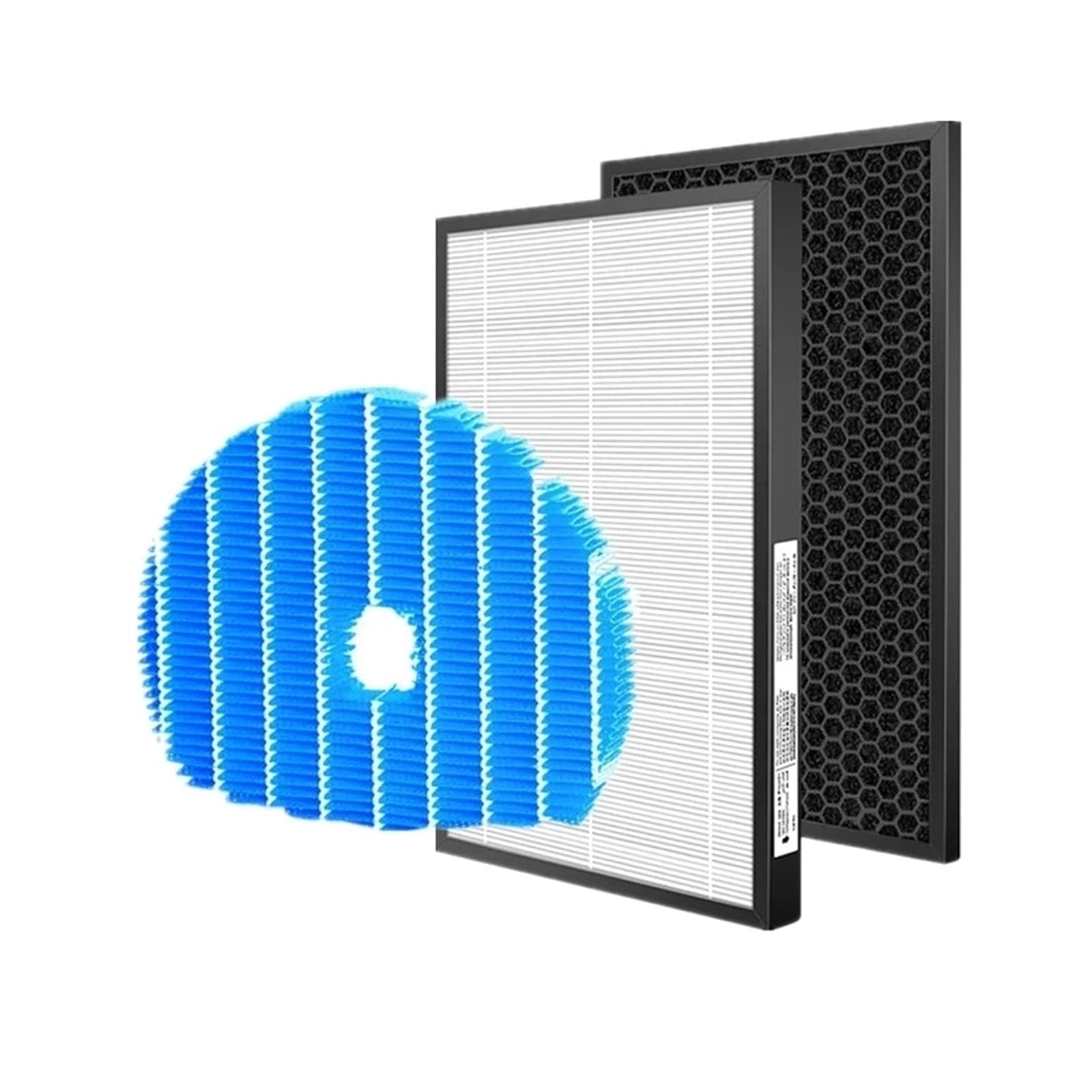 Sharp KC-840E-W Replacement Air Purifier Filters - 3-Pack HEPA Activated Carbon Filters for Qgg FZ-C70HFE | Compatible with Sharp KC-840E-W Air Purifier | Perfect for Home, Office & Bedroom Air Cleaning