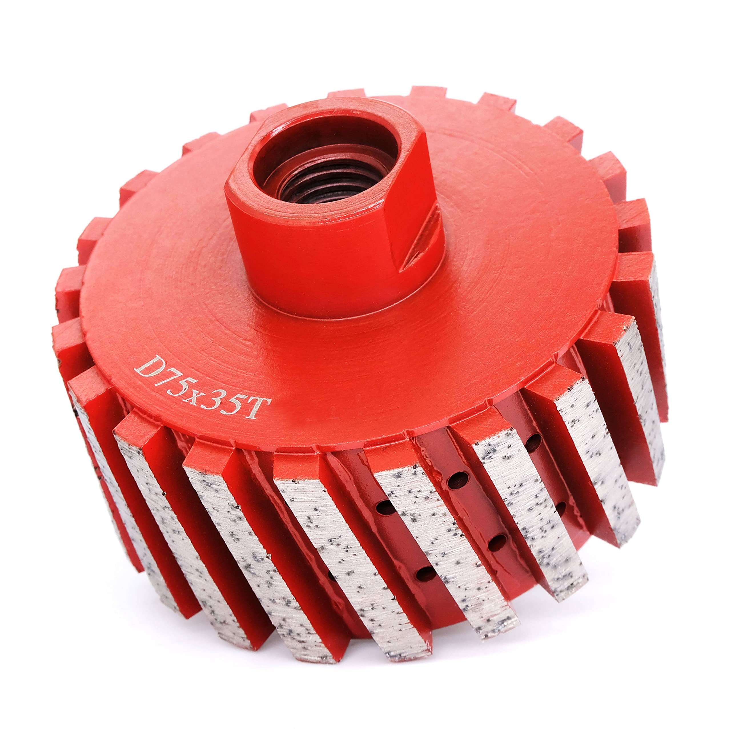 3 Inch Segmented Diamond Drum Wheel - Resin Filled, Zero Tolerance, Coarse Grit with 5/8