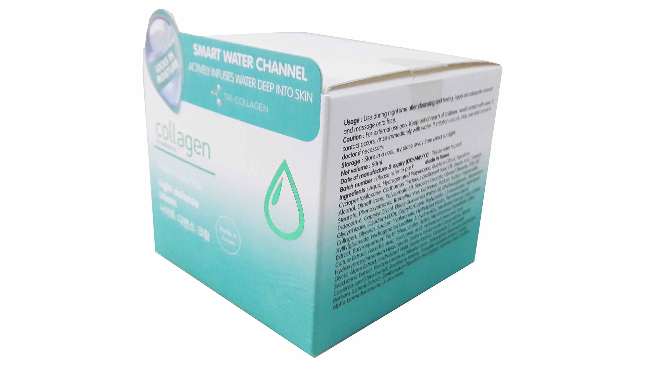 Watsons Collagen Hydro Balance Night Defense Cream - Hydrates & Protects Skin from Dryness & Greasiness, 50ml | Perfect for Overnight Skin Repair & Anti-Aging Routine