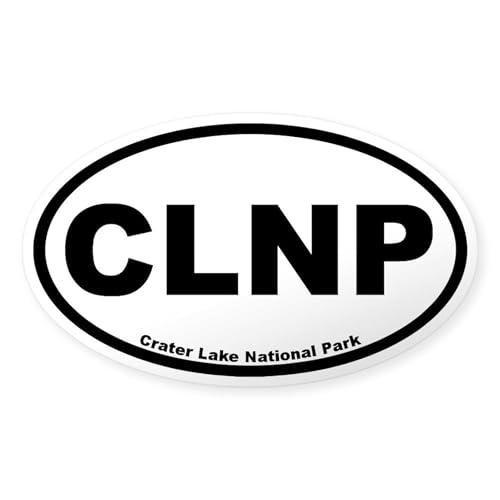 Clear - Crater Lake National Park Oval Sticker