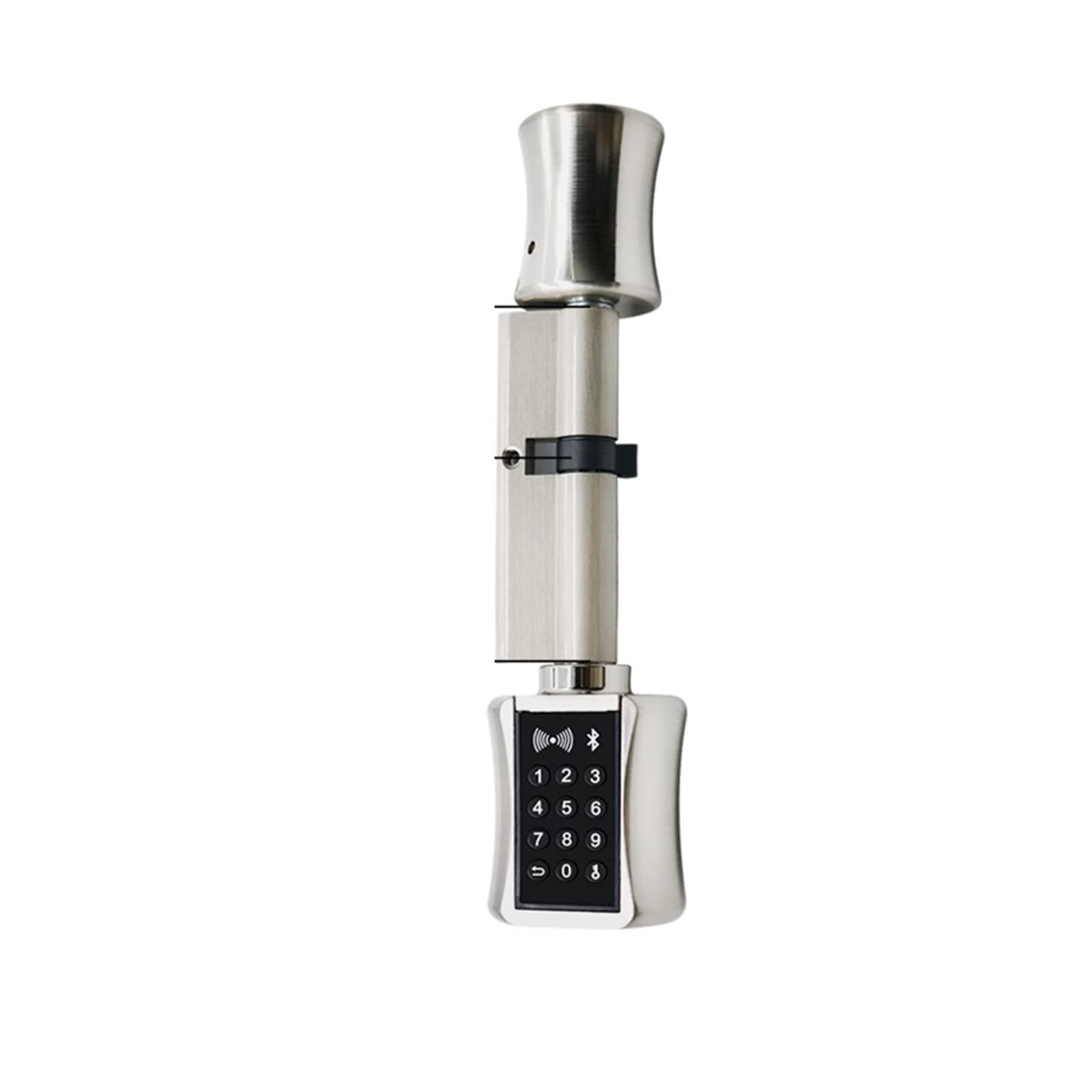 QZEP Smart Cylinder Lock - Keyless Electronic Door Lock with Bluetooth, Digital Code & RFID Card - Smart Home Security Upgrade for Front Door, Apartment & Office (Model: S6040) - Easy Installation & Remote Access via Mobile App