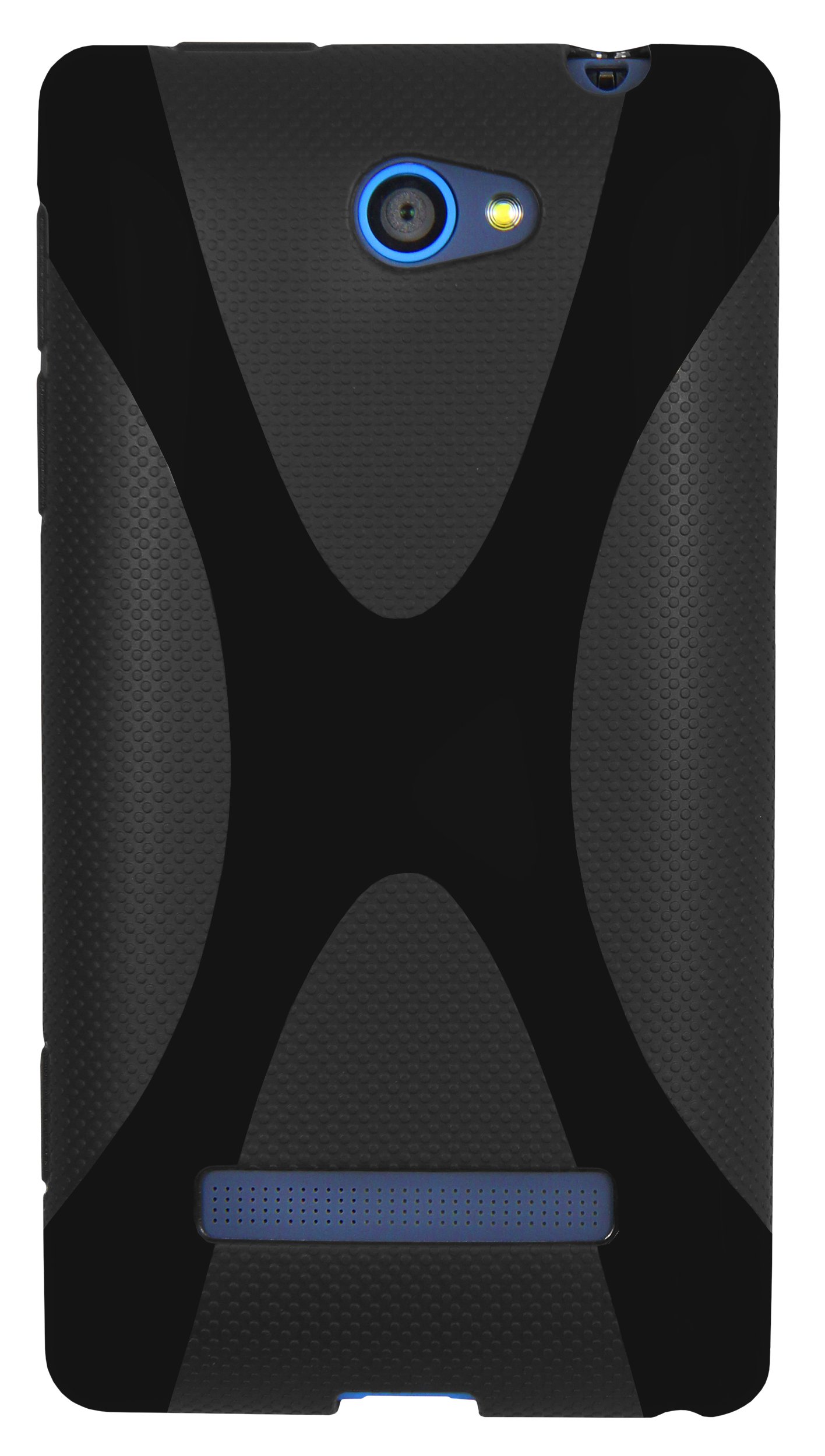 mumbi X-TPU Protective Case for HTC Windows Phone 8S - Durable Black TPU Cover for Everyday Use & Outdoor Protection