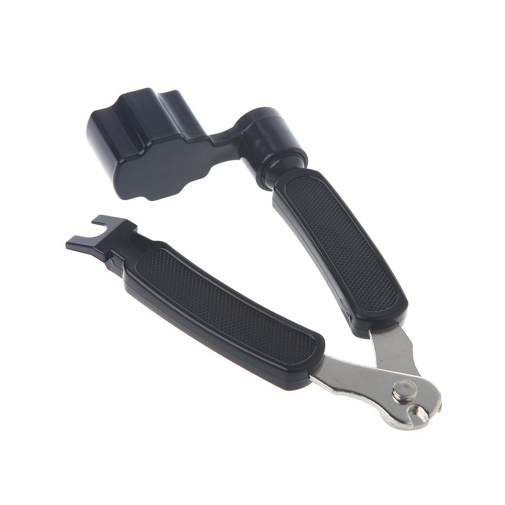 3 in 1 Guitar String Winder, String Cutter & Bridge Pin Puller - Professional Guitar Repair Tool Kit for Acoustic & Electric Guitars - Perfect for String Changes & Maintenance