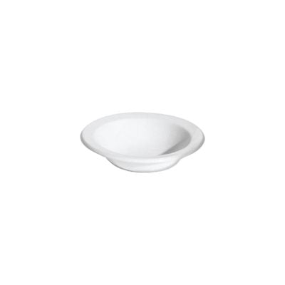 Premium 4 Oz White Rimmed Fruit Nappy Bowls - Pack of 24 | Durable Porcelain Dessert Dishes for Fruit Salads, Ice Cream, Snacks & Party Serving | Commercial & Home Use