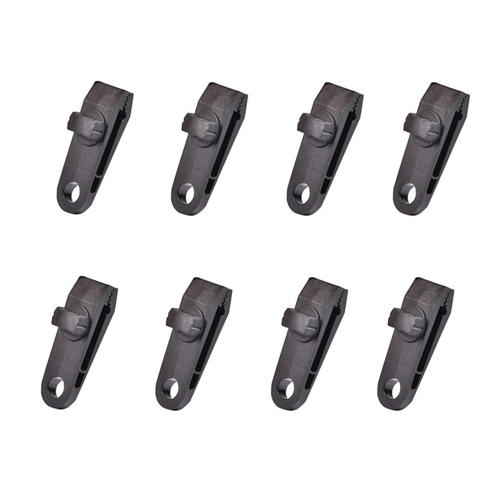 Selomore 8Pcs Heavy Duty Plastic Tent Clips - Secure Tarps, Awnings & Outdoor Covers - Windproof Camping Accessories for Tents, Canopies & Shelters (Perfect for Camping, Hiking & Backyard Use)