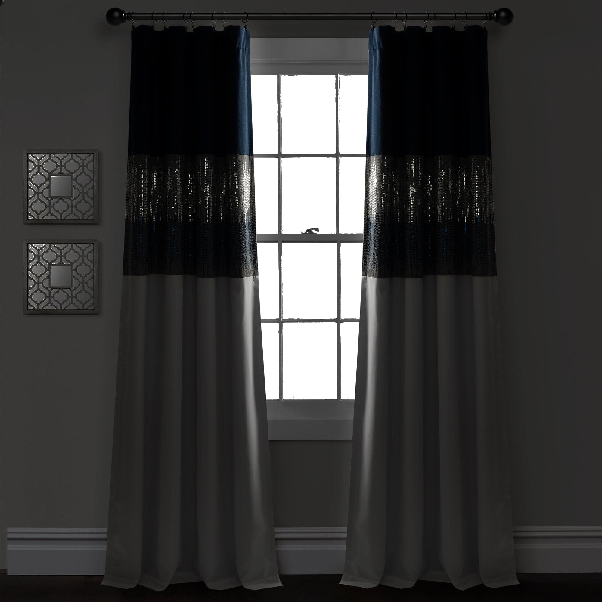 Night Sky 100% Blackout Window Curtain Panel - Thermal Insulated Room Darkening Drapes for Bedroom, Nursery & Home Theater - Blocks Light & Noise for Better Sleep