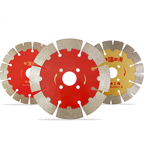 YUCHENGTECH 5-Pack Groover Blade Cutting Discs (156×22.22×2.5mm) - Premium Cutoff Wheels for Wall Groove Cutting & Multifunction Wall Chaser Machines - Ideal for Concrete, Brick & Tile Cutting Projects