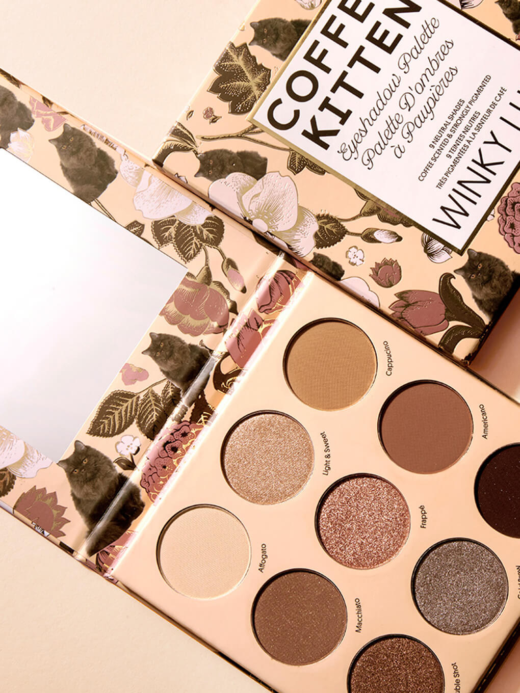 Coffee Kitten Eyeshadow Palette - 12 Highly Pigmented Matte & Shimmer Eyeshadows for Stunning Eye Makeup | Perfect for Day to Night Looks, Party & Special Occasions