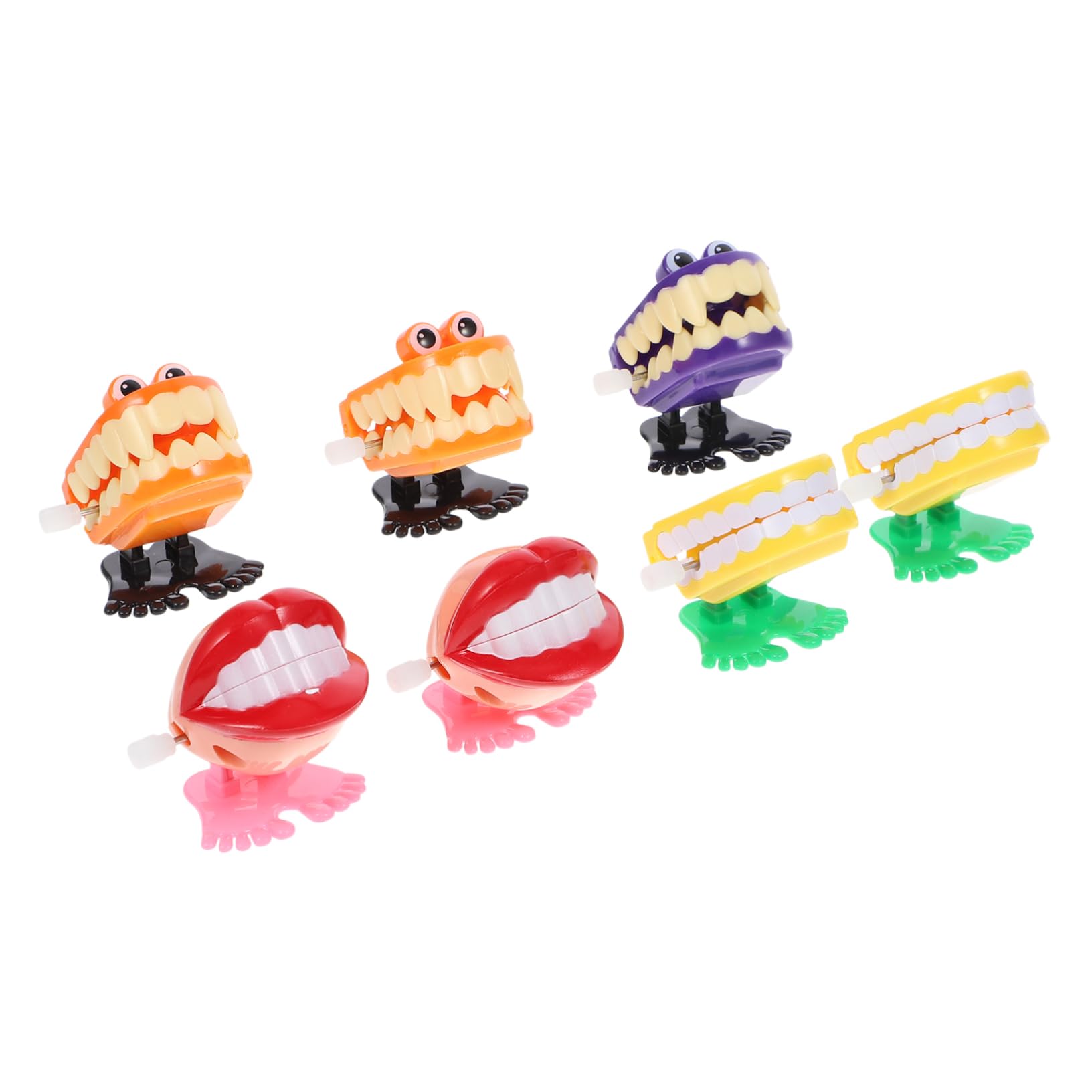 Totority 7-Piece Wind-Up Teeth Toys - Funny Clockwork Bath Toys for Kids, Novelty Gifts for Children - Perfect for Bath Time Play & Party Favors