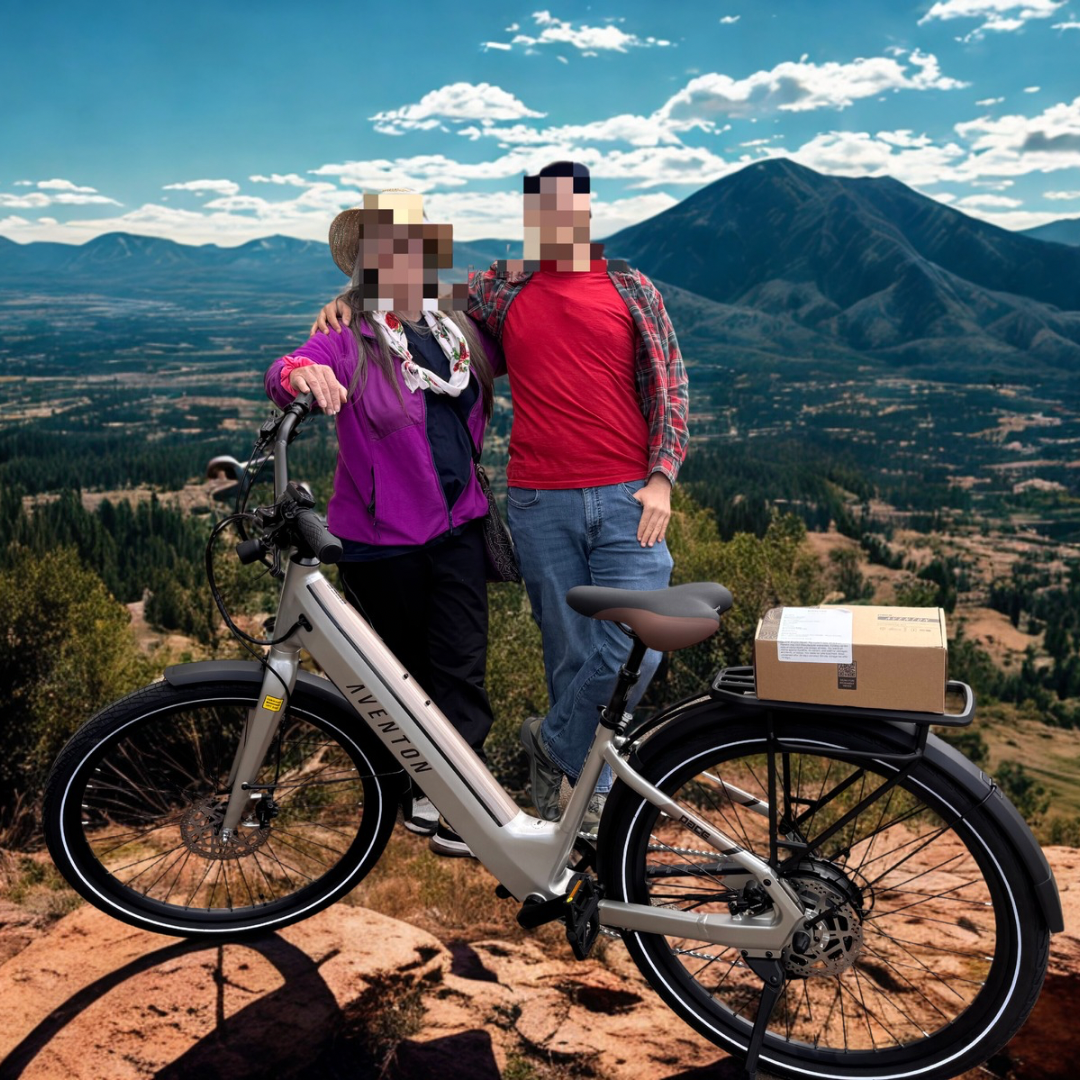 **Aventon Pace 4 Electric Bike for Adults - 500W Motor, 20MPH, 40-Mile Range - Matte Black (Blemish, Mica Regular) - Perfect for Commuting & Urban Riding**