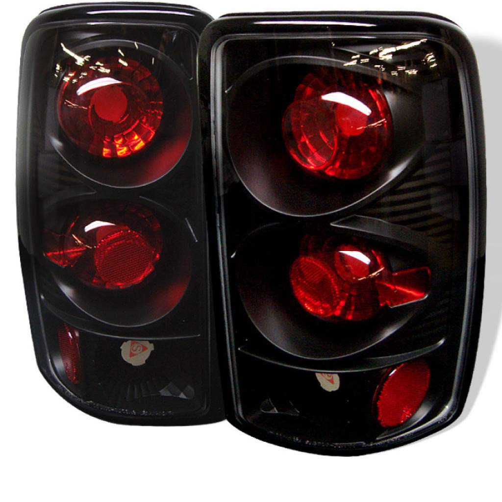 Spyder Euro Style Black Tail Lights Pair for Chevy Suburban 1500/2500 (2000-2006) - Model 5001498 | Upgrade Your Truck's Rear Appearance for Night Driving & Enhanced Safety