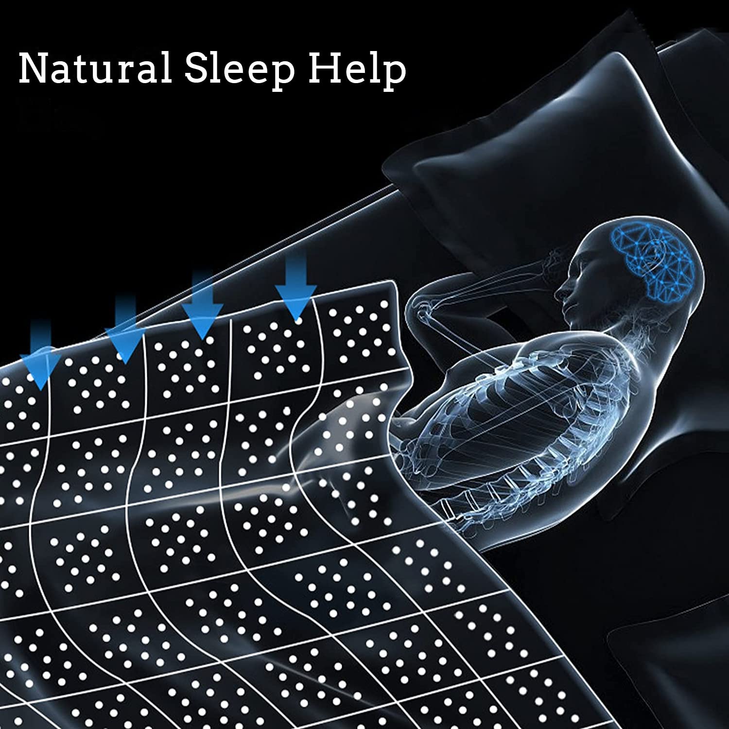 ZonLi 25lbs Weighted Blanket for Adults - Queen Size 60