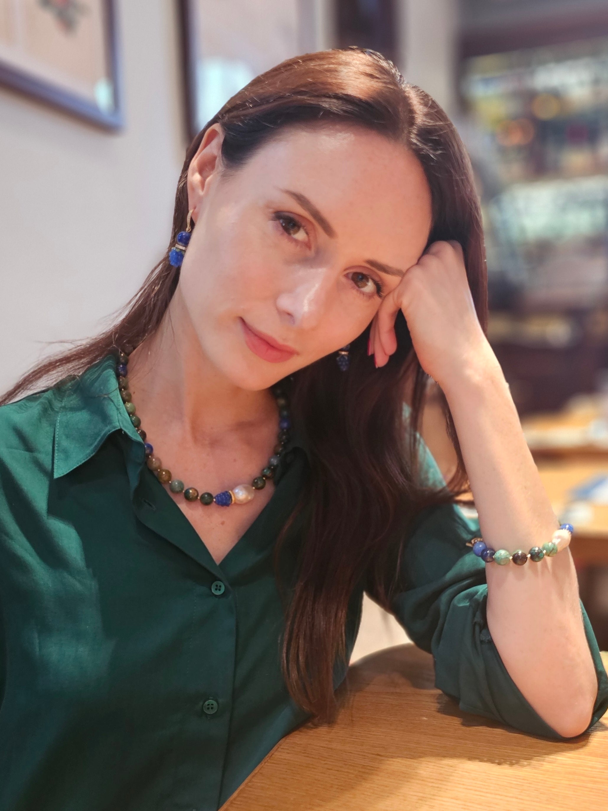 Black Obsidian and Malachite Square Stud Earrings for Women - Healing Crystal Jewelry for Protection, Grounding & Positive Energy - Perfect for Meditation, Yoga & Spiritual Gifts