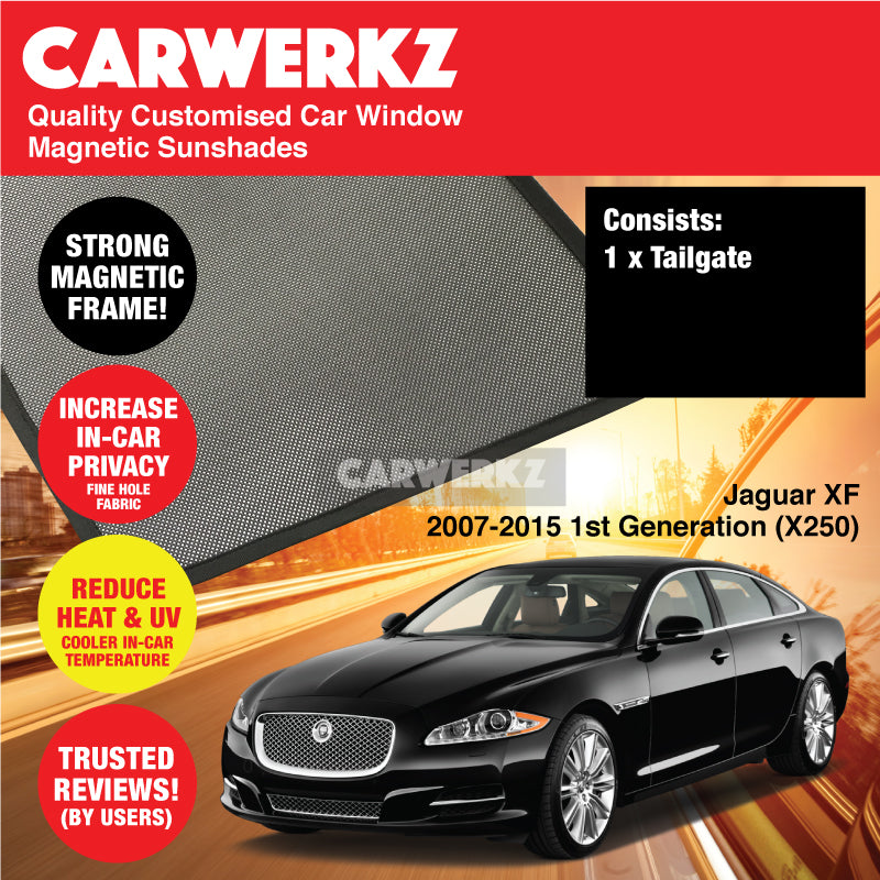 Custom Jaguar XF X250 (2007-2015) Magnetic Window Sunshades - UV Protection & Heat Blocking for UK Sedan | Perfect for Summer Driving & Parking Protection