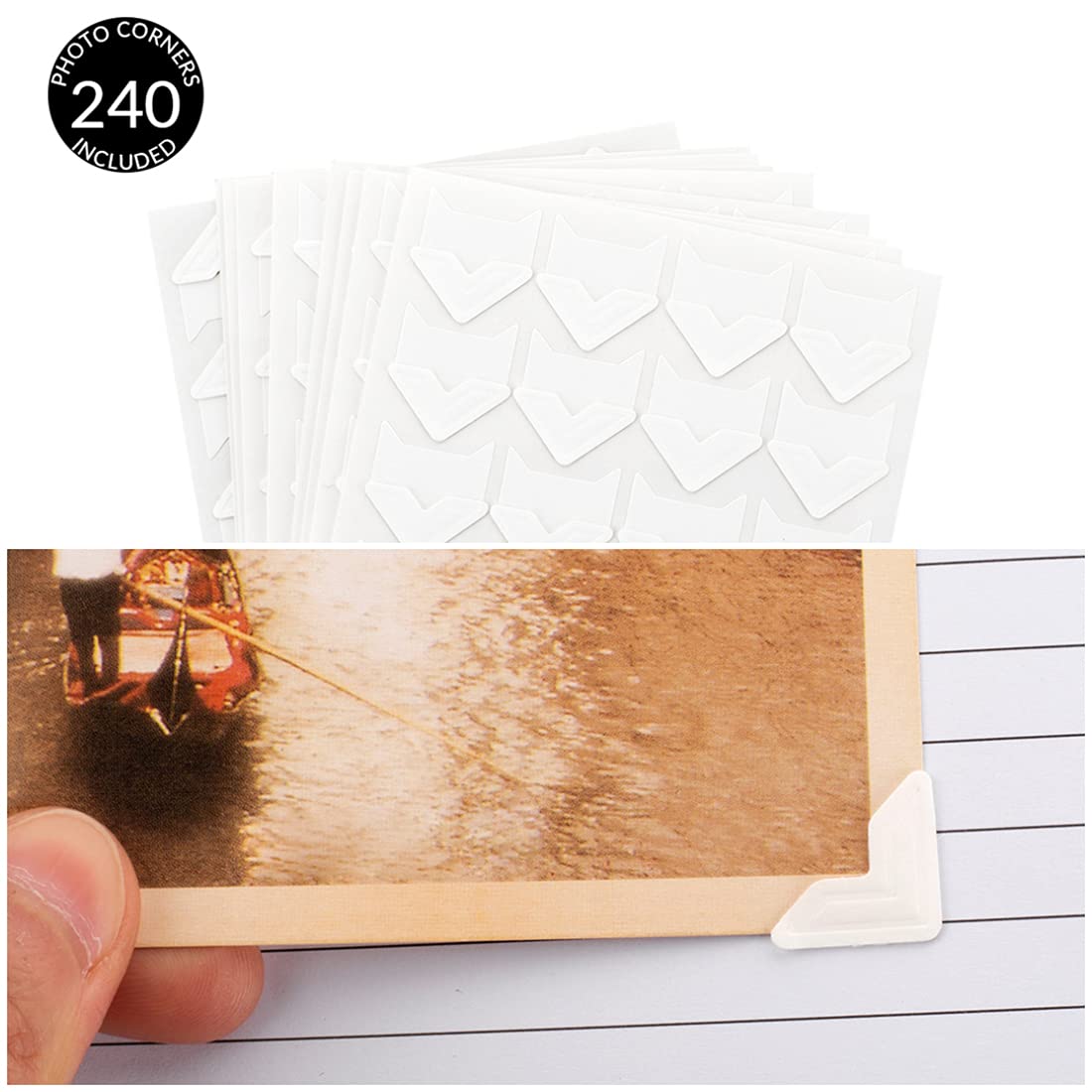 Personalized Wedding Guest Book with Gold Foil & Feather Wreath - 8.5