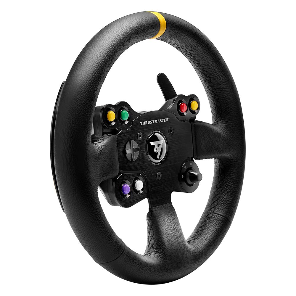 THRUSTMASTER Leather 28GT Racing Wheel Add-On - Compatible with PS5, PS4, Xbox Series X/S, One & PC - Premium Steering Wheel for Sim Racing & Gaming Enthusiasts - Perfect for Gran Turismo, Forza & F1 Games
