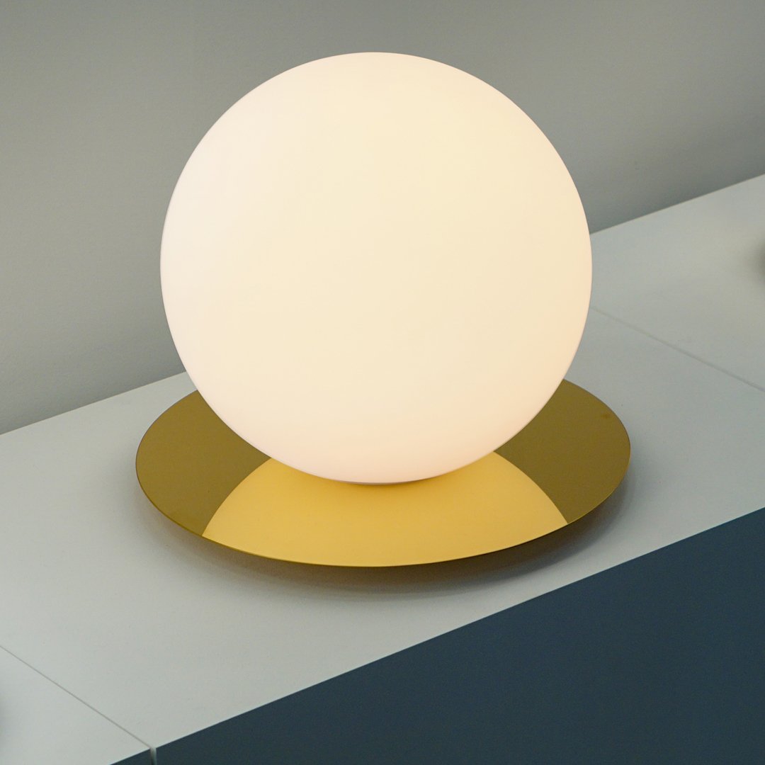 Modern Bola Sphere Table Lamp - Stylish LED Night Light for Bedroom, Living Room & Office - Warm White Dimmable Lighting for Home Decor & Ambience