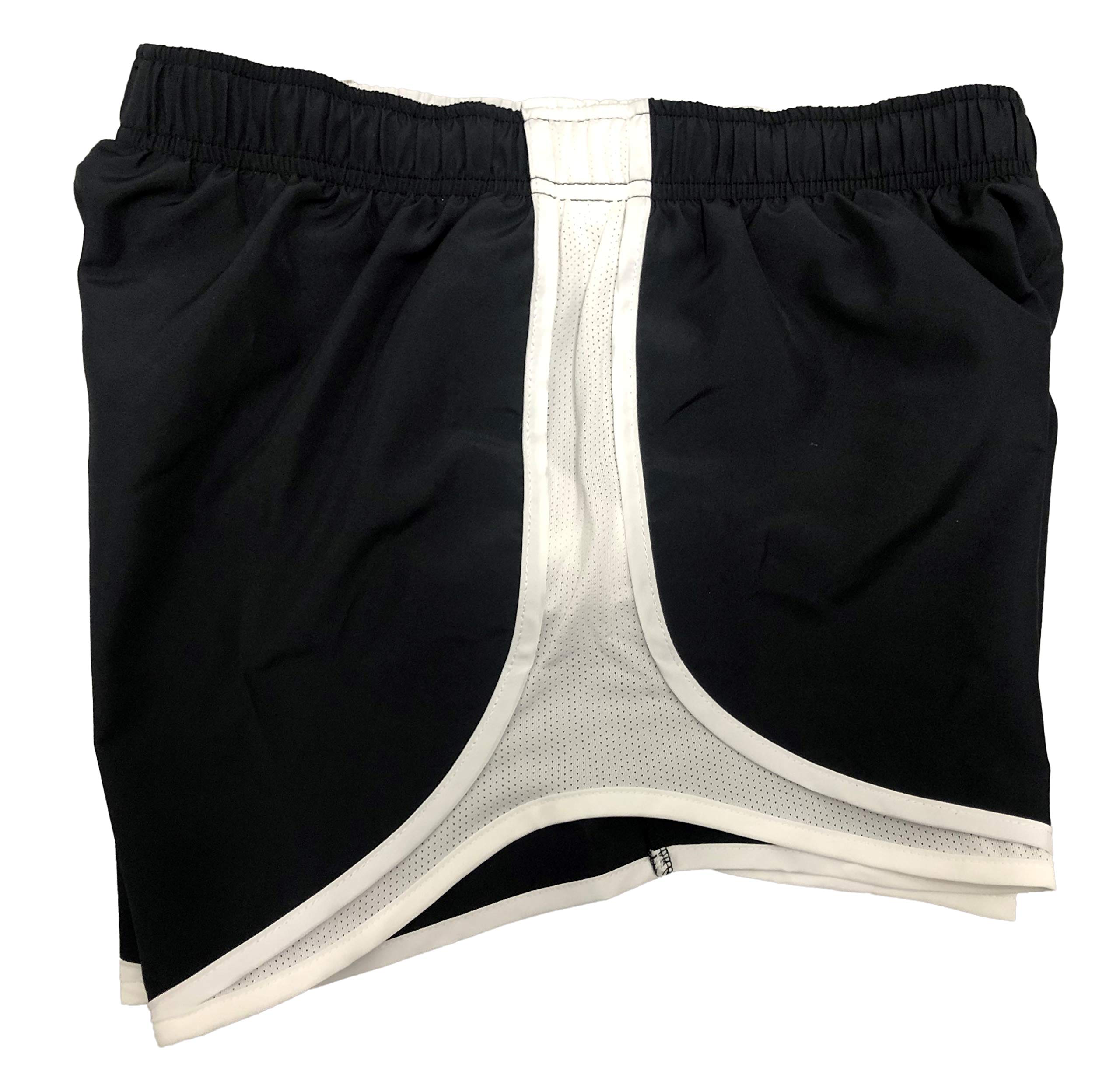 Nike Women's Dri-FIT Tempo Running Shorts - Black/White - Medium Size - Perfect for Gym Workouts & Jogging
