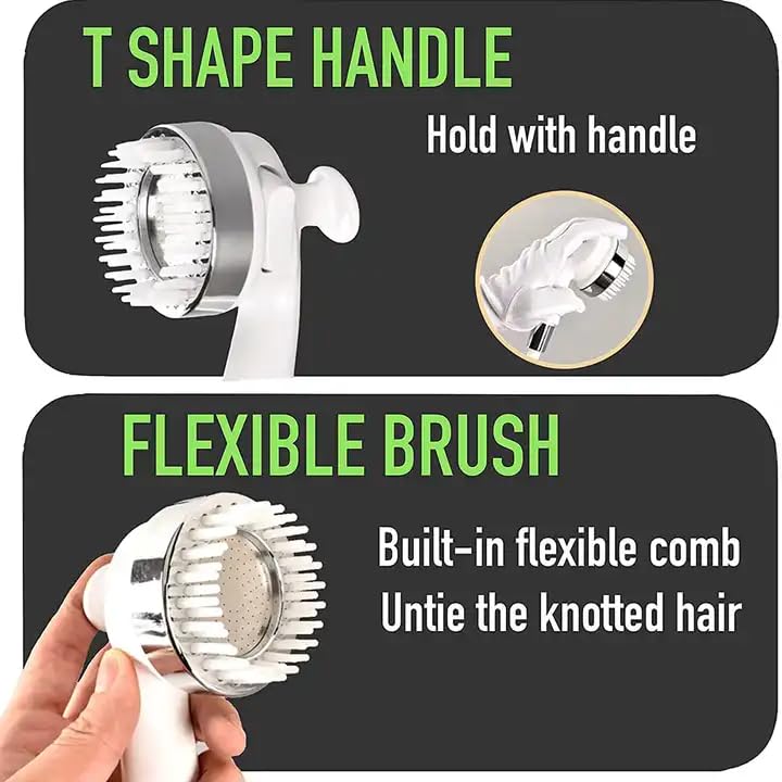 Jellex ABS Plastic Hand Shower Head Set with 1.5M Telescopic Hose - Bathroom Wash Basin Sprayer for Hair Washing & Sink Cleaning | Perfect for Home, RV, Pet Grooming & Kitchen Use