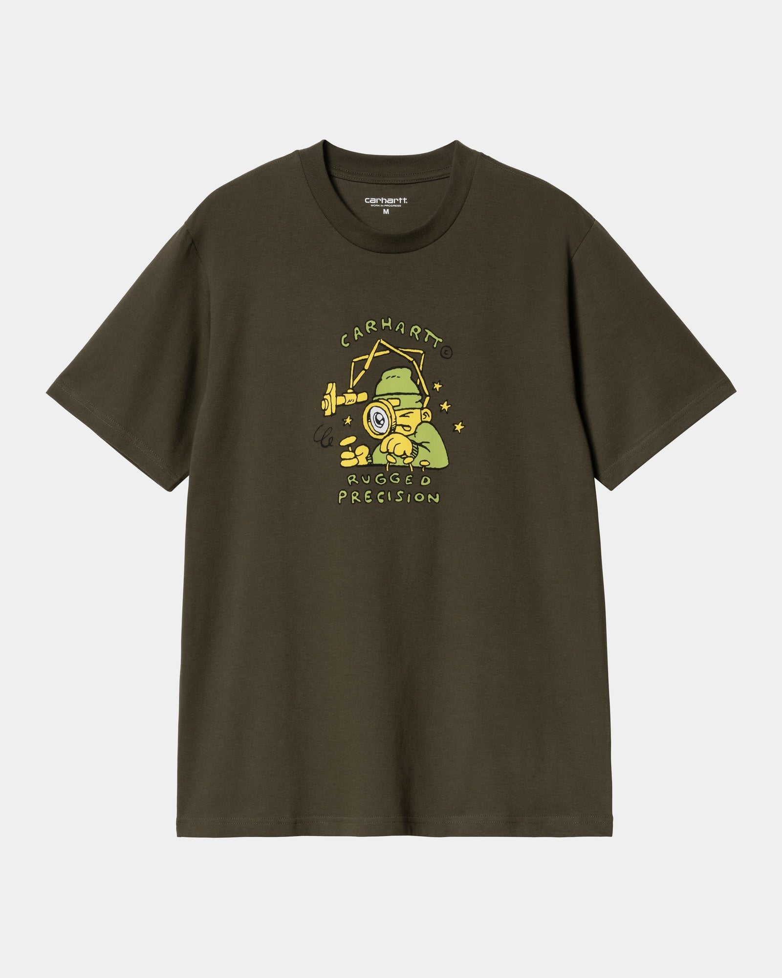 Precision Work T-Shirt for Men | Comfortable & Durable Cotton Work Shirt | Perfect for Construction, Landscaping & Outdoor Labor | Turtle Design
