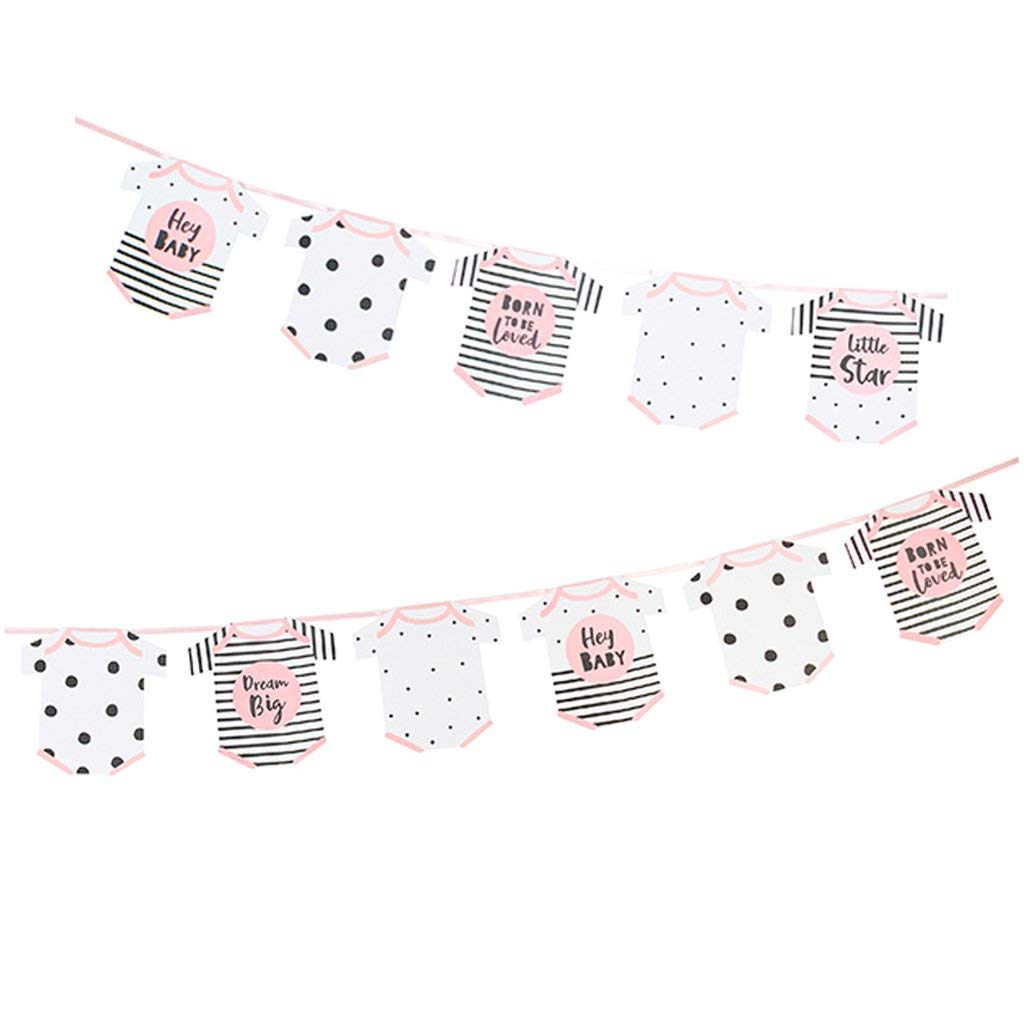Talking Tables 'Born to Be Loved' Pink Garland - Romantic Party Decor for Weddings, Baby Showers & Birthday Celebrations