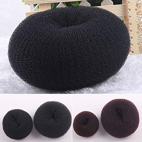 1PC Women's Donut Hair Bun Maker - Hair Doughnut Shaper Ring for Updo Styling (Coffee Brown) | Perfect for Parties, Weddings & Everyday Hairstyles