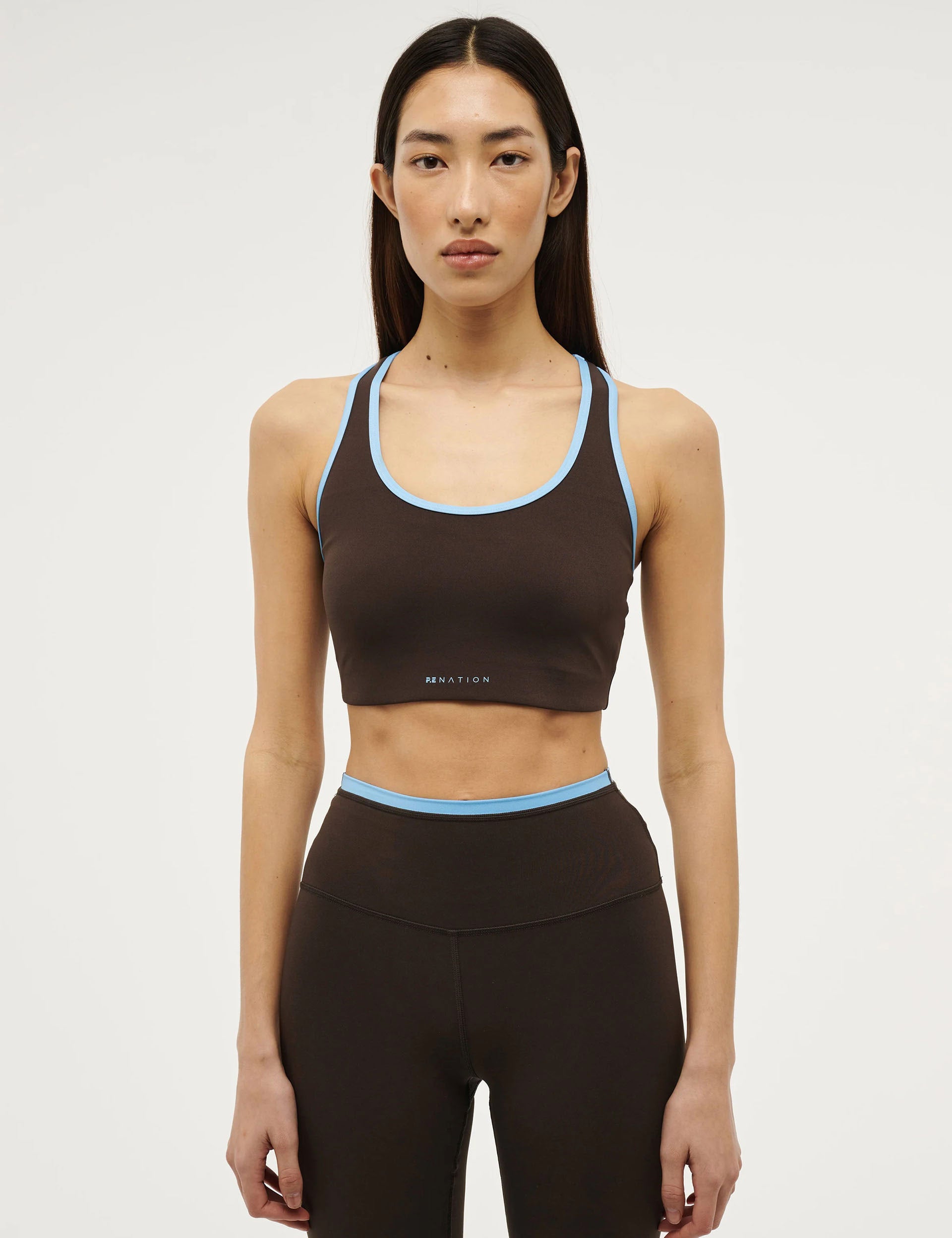 High-Performance Stellar Sports Bra for Women - Comfortable & Supportive Workout Top for Running, Yoga, Gym - Coffee Color