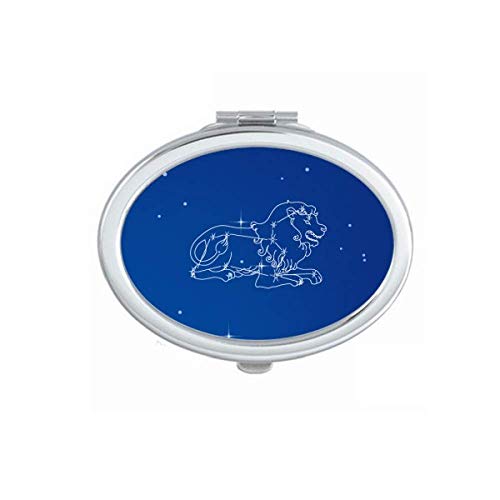 DIYthinker Star Universe Leo Constellation Pattern Mirror - Portable Folding Double-Sided Makeup Mirror for Travel, Home Vanity & Cosmetics (Perfect for Makeup, Skincare & Salon Use)