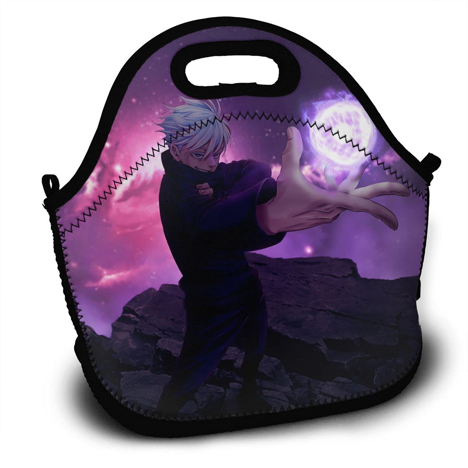 Jujutsu Kaisen Anime Insulated Lunch Bag - Reusable Thermal Tote for School, Office & Travel - Perfect for Work, Camping, Picnics & Grocery Shopping