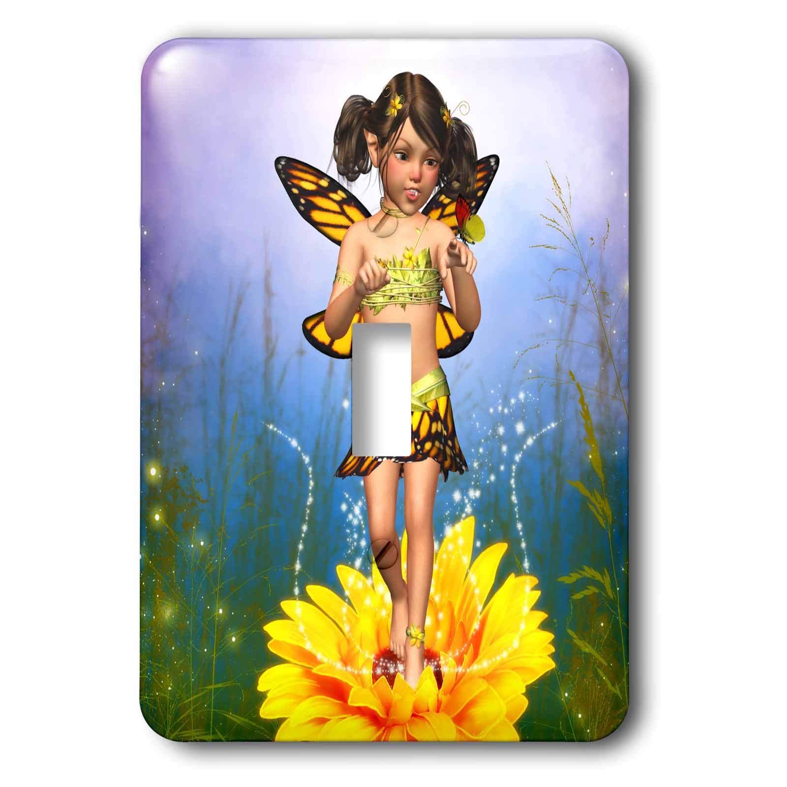 3D Rose Light Switch Cover - Decorative for Home & Office