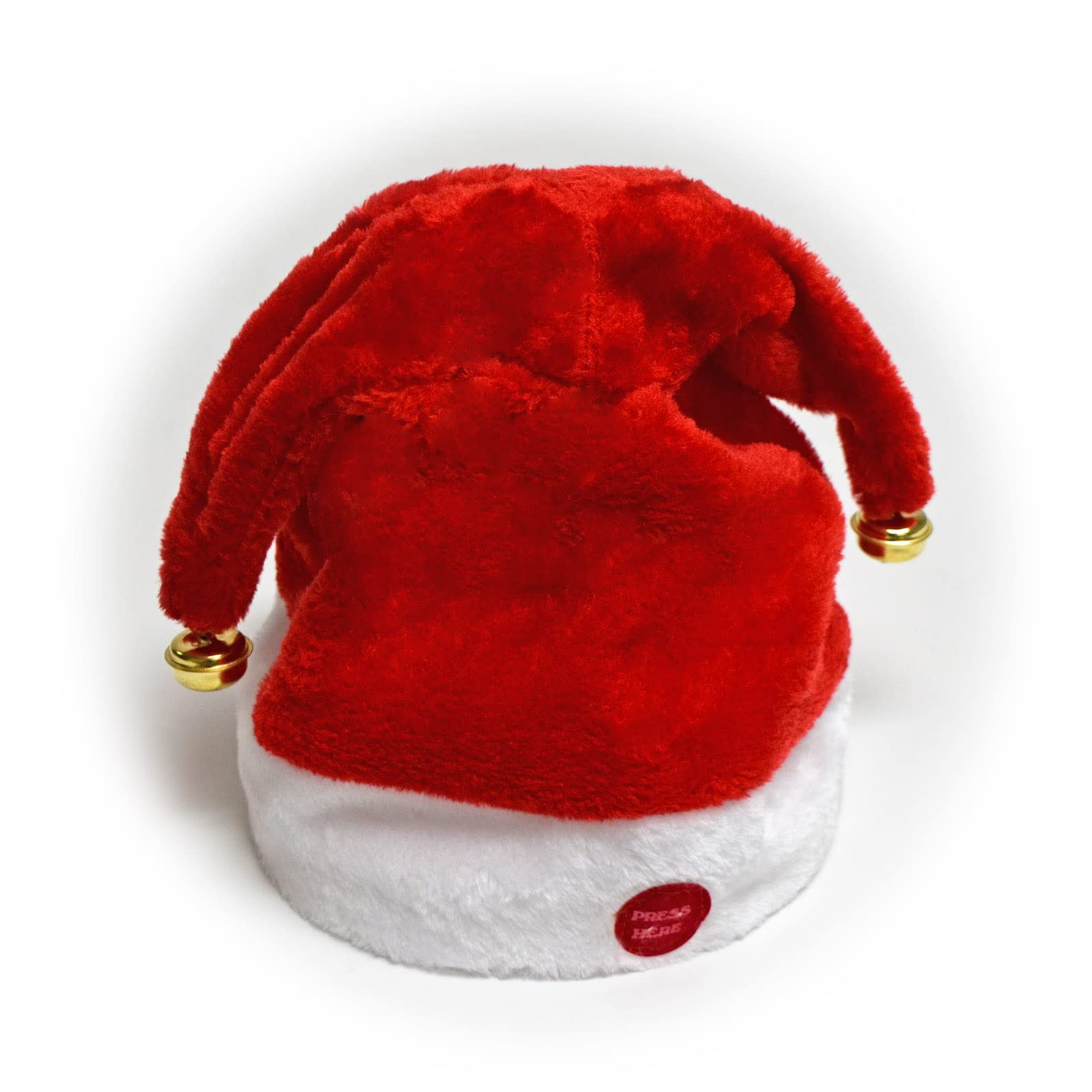 YardGrow Musical Santa Hat for Adults & Kids - Singing Dancing Christmas Toy with Swing Motion, Red & White Holiday Party Hat for Christmas, New Year Celebrations, Office Parties & Family Gatherings