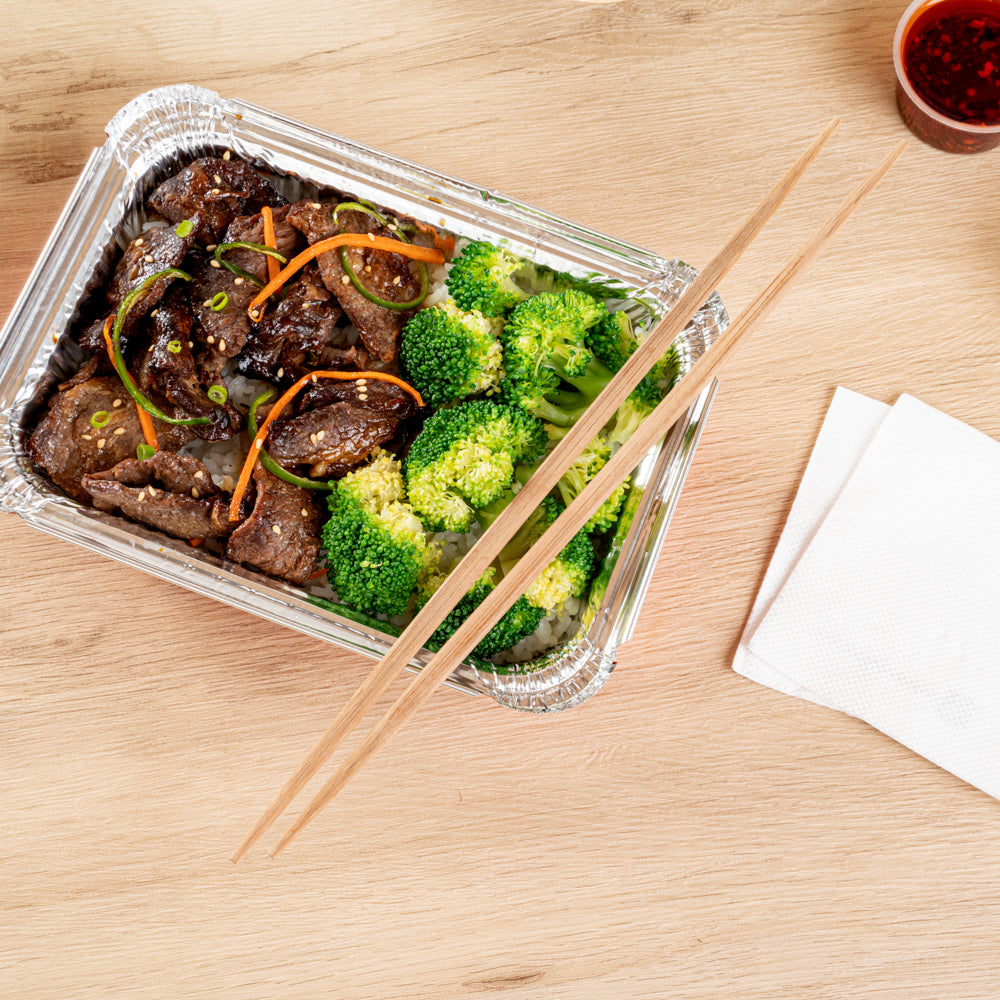 Premium Bamboo Contour Chopsticks - Eco-Friendly & Reusable - 10.25 Inch - 100 Count Box - Perfect for Sushi, Asian Cuisine & Home Dining