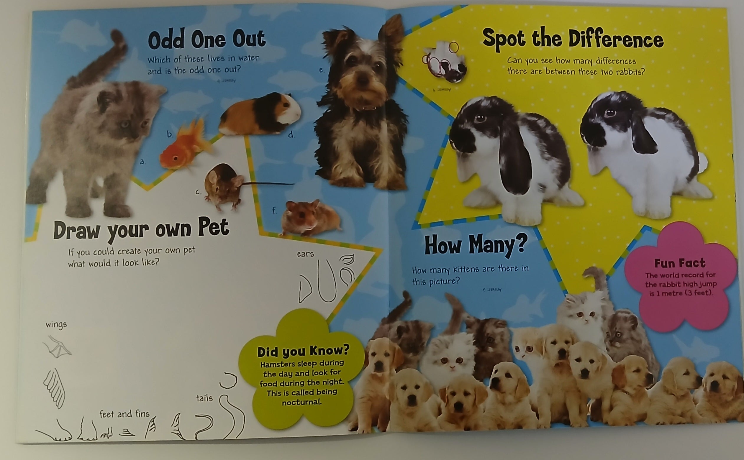 Baby Animals: Playful Pets Sticker and Activity Book for Kids - Fun Learning & Creative Play at Home or Travel