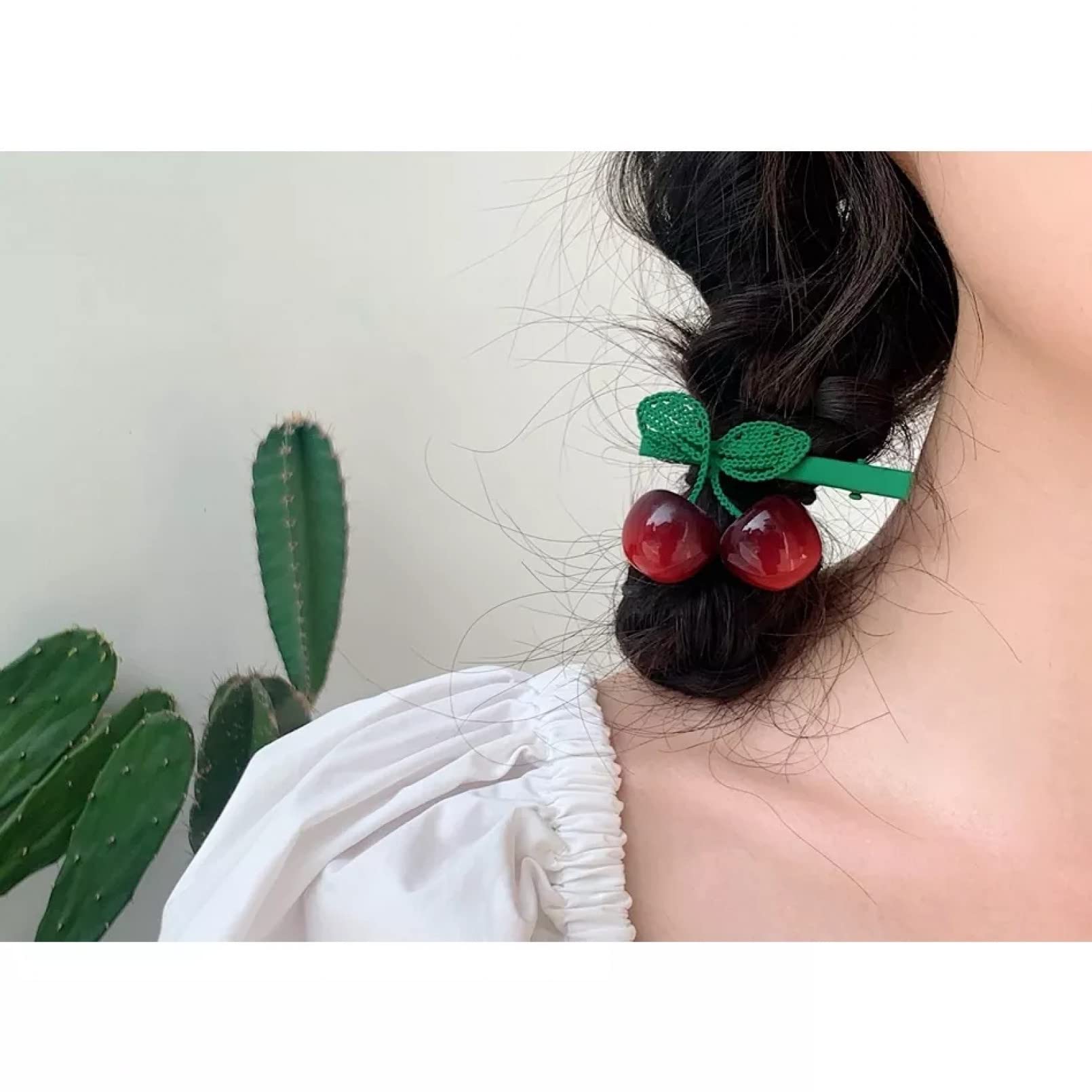 Cherry Hair Clips for Women & Girls - Fashion Spring Hair Accessories for Parties & Daily Wear