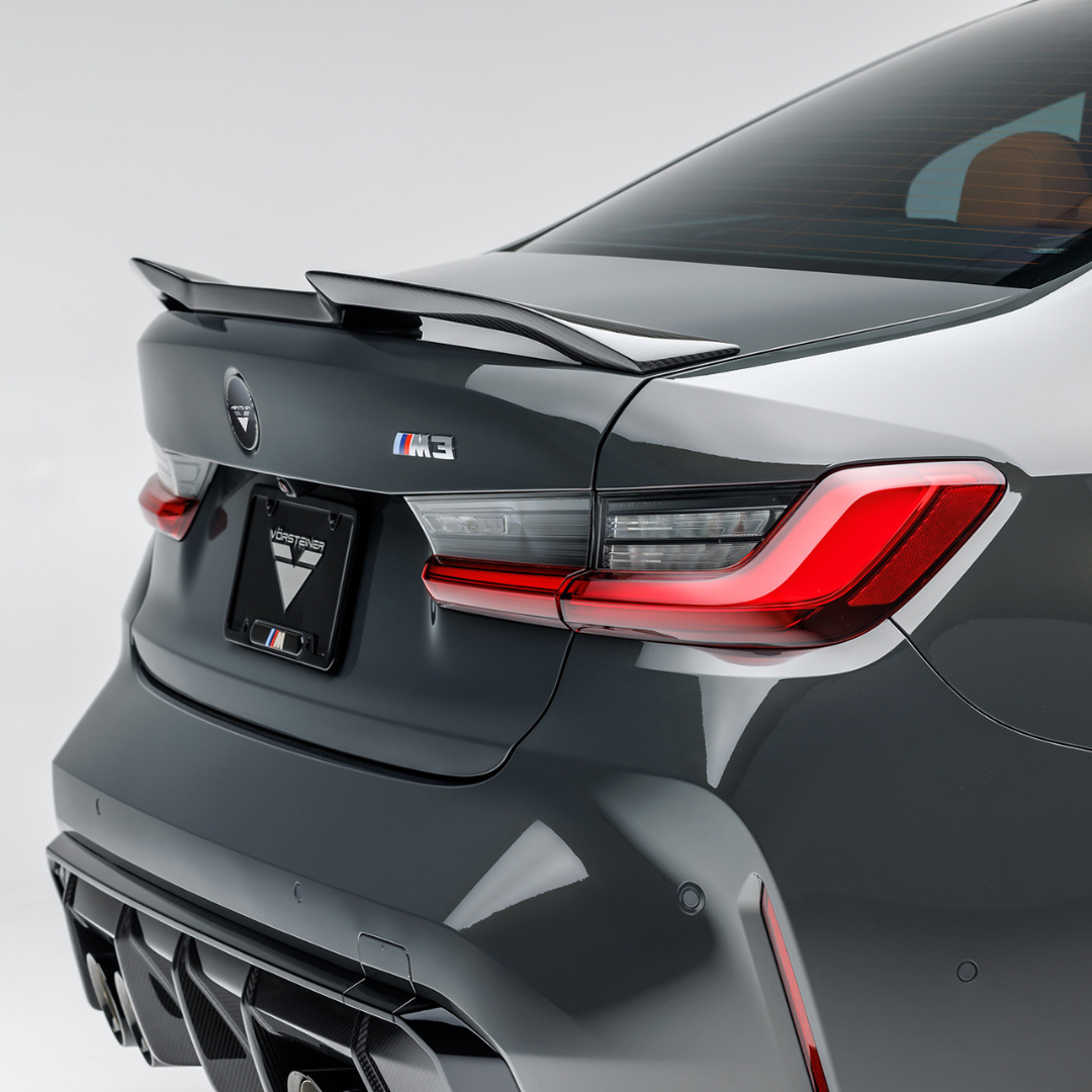 BMW G8X M3 Carbon Fiber Decklid Spoiler - V Style™ High Performance Rear Wing for M3/M4 - Enhances Aerodynamics & Sporty Look for Track & Street Driving