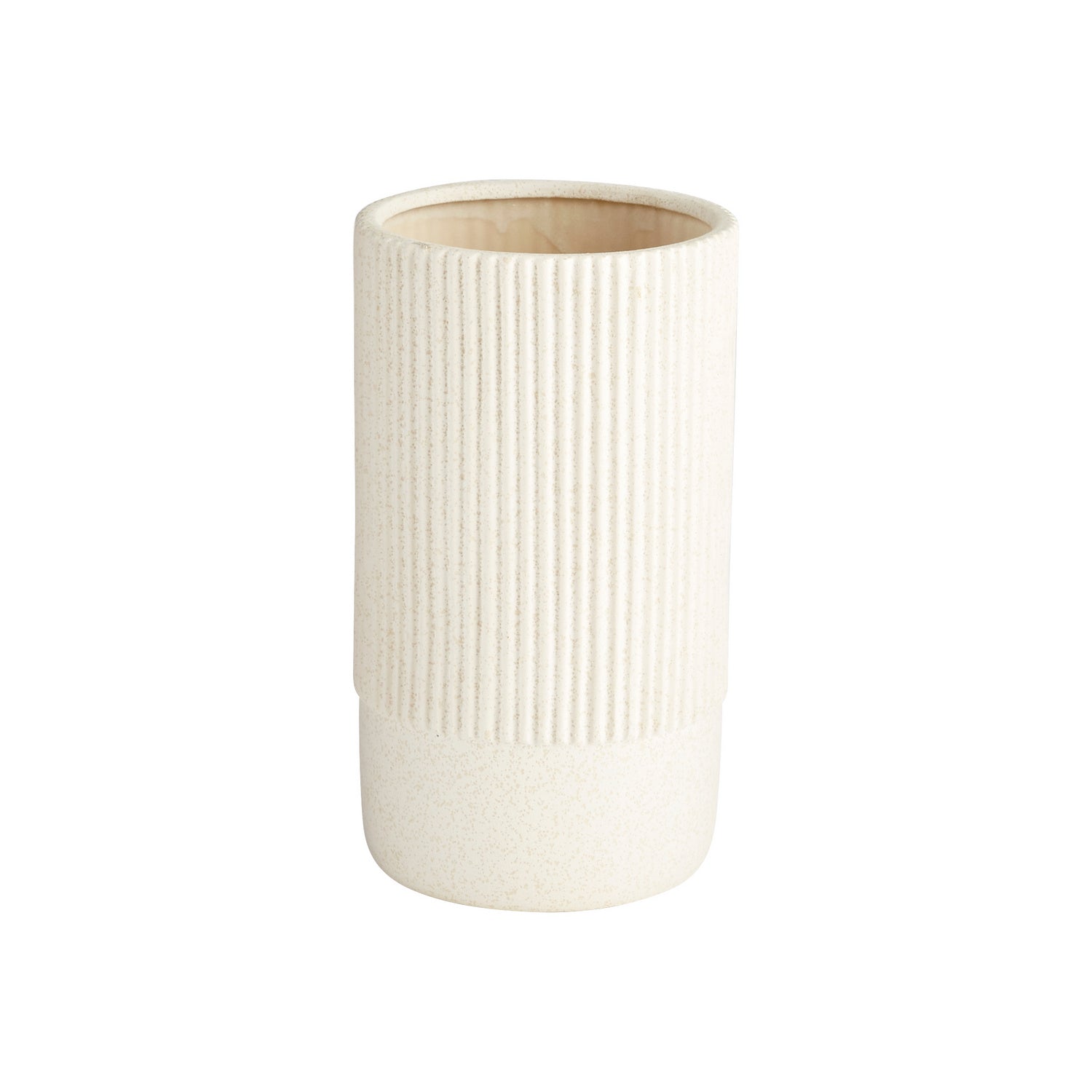 Cyan Design 11198 Harmonica Vase - White Ceramic Flower Vase, Medium Size Home Decor for Living Room, Dining Table & Wedding Centerpieces