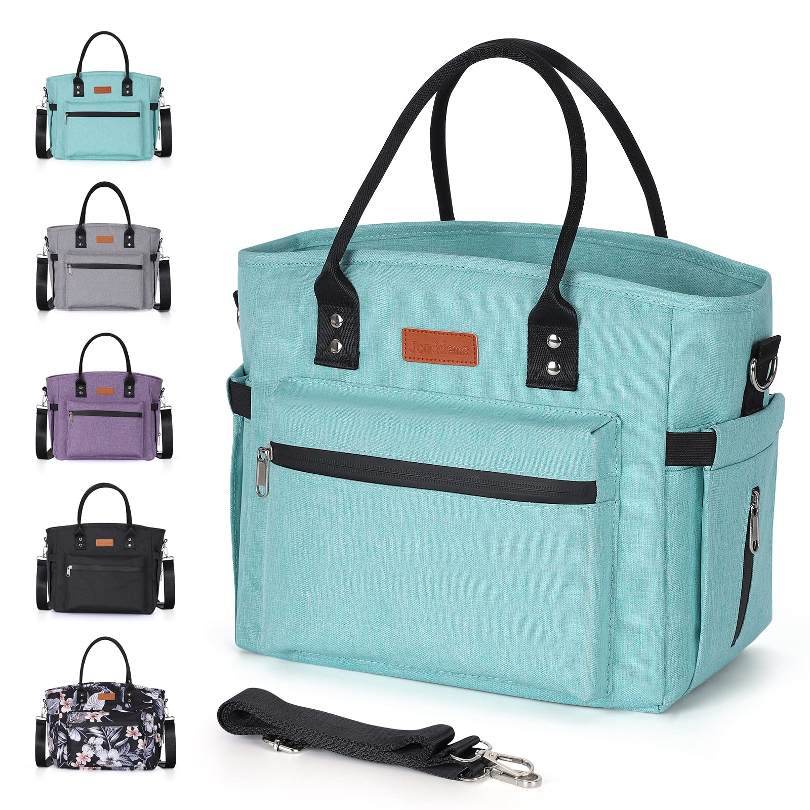 Insulated Lunch Bag for Women & Men - Adjustable Shoulder Strap, Large Portable Lunch Tote for Office, Work, Picnic & Beach | Reusable Cooler Lunch Box for Adults (Perfect for Meal Prep, Commuting & Outdoor Activities)