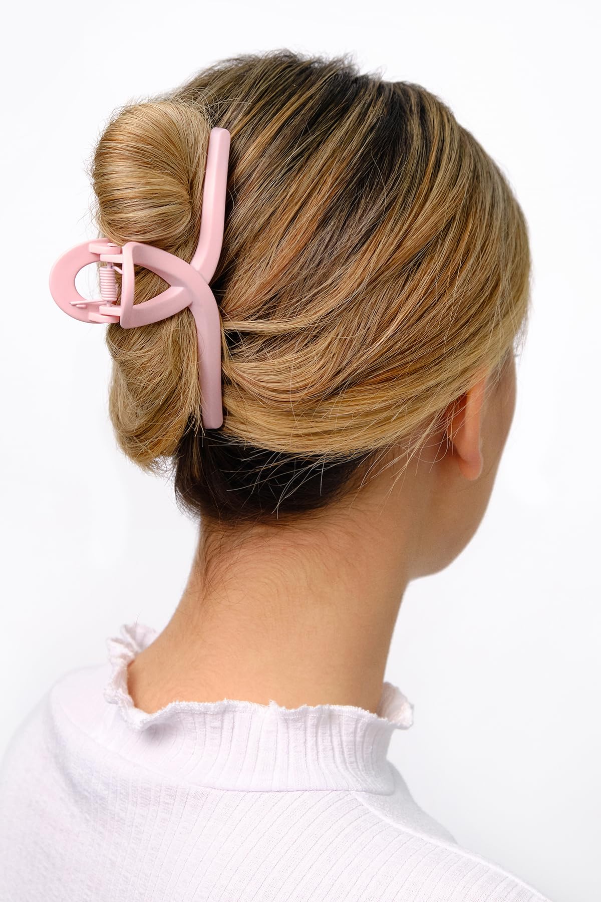 Pastel Matte Hair Claw Clips for Women - 6 Pack Large Jaw Butterfly Hair Clips (4.3 Inch) for Thick, Thin & Long Hair - Includes Free Hair Comb Gift - Perfect for Daily Styling, Work & Special Occasions