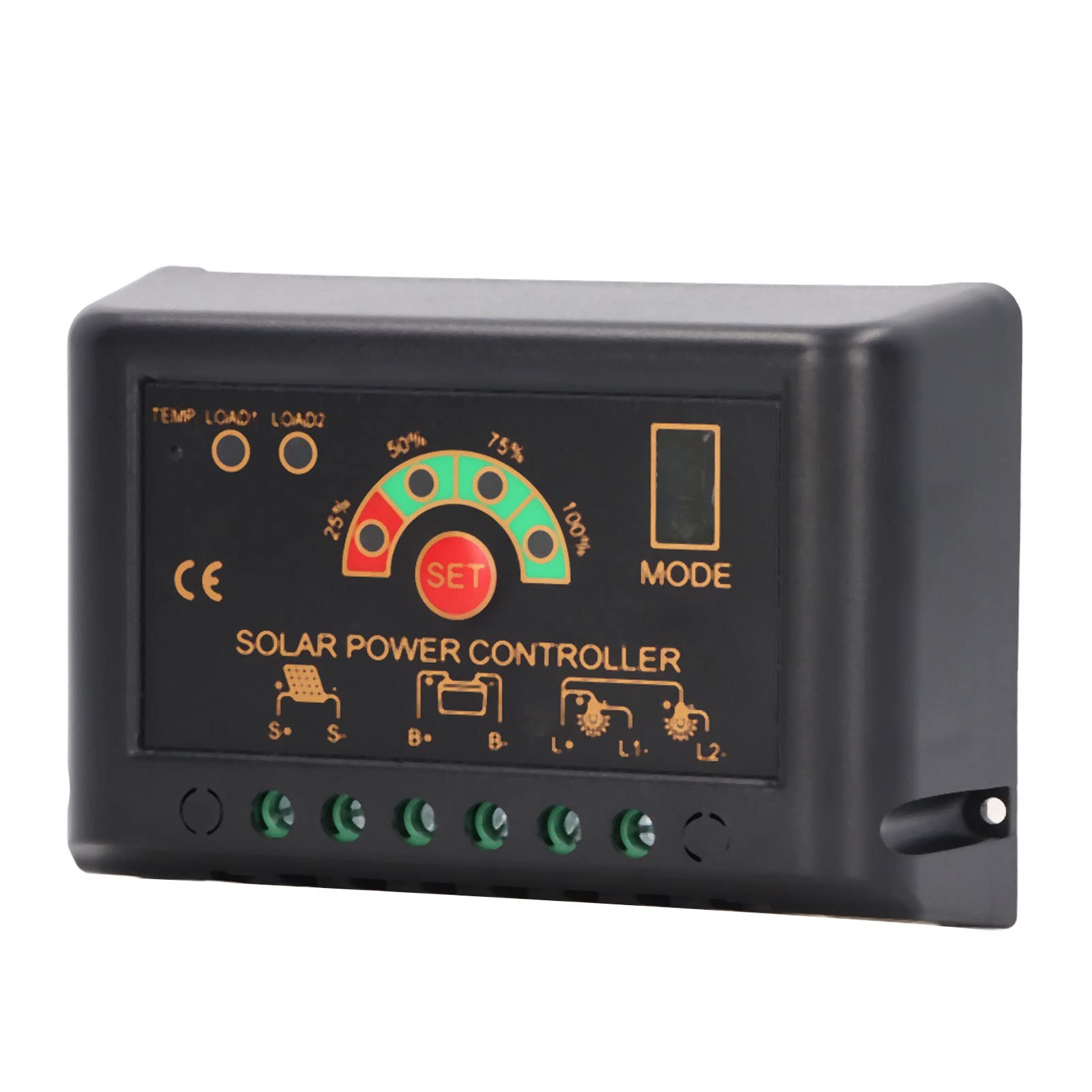 Jeanoko 180W 360W Solar Charge Controller - Automatic Identification, Multi-Protection MPPT Regulator for Solar Panel Systems | Ideal for Off-Grid Power, RV, Marine & Home Energy Storage