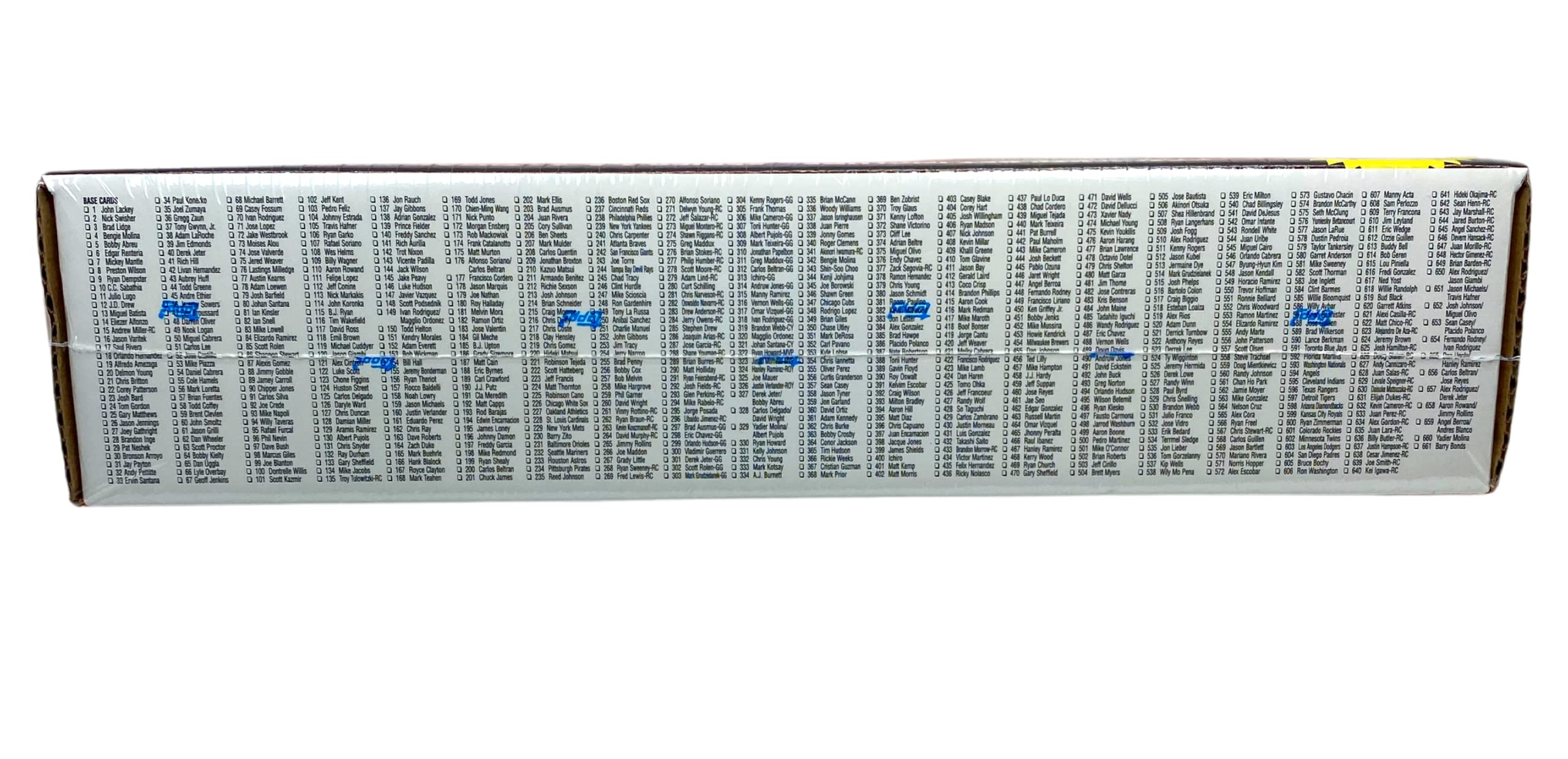 2007 Topps Baseball Complete Factory Set - 661 Cards with Bonus Rookie Pack | MLB Trading Cards Collection for Collectors & Fans | Perfect for Display, Trading, and Investment
