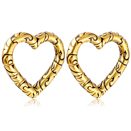 Printed Heart Gold