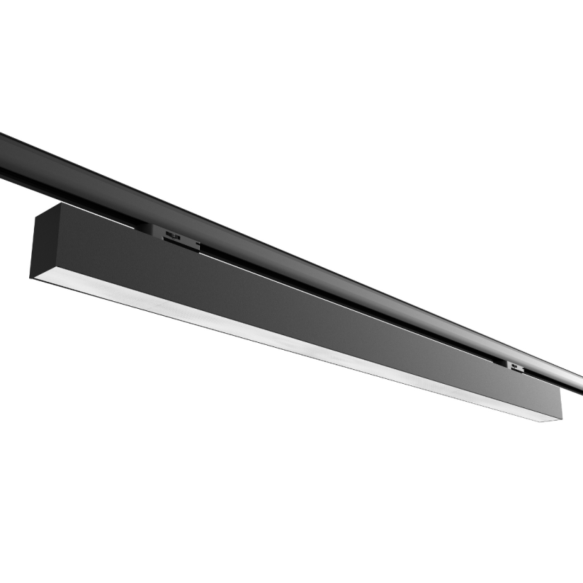 45W 2330mm Linear LED Light Fixture - 4000K Cool White, Black Finish for Modern Home & Office Lighting