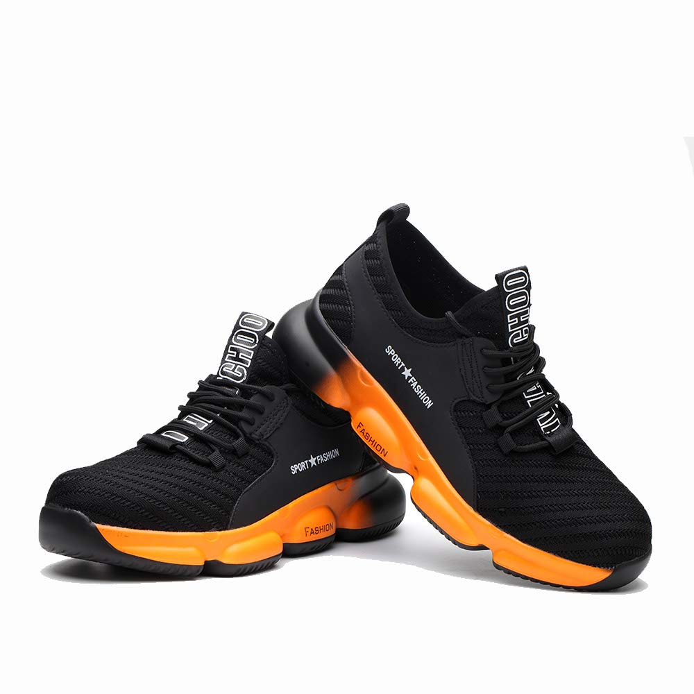Steel Toe Work Shoes for Men & Women - Lightweight Safety Sneakers with Breathable Design for Construction & Industrial Workers | Perfect for Warehouse, Factory & Outdoor Job Sites