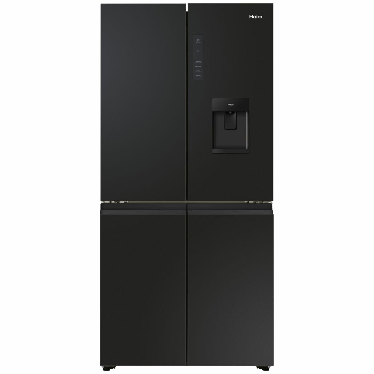 Haier 508L Quad Door French Door Refrigerator - Frost-Free, Black (HRF580YHC) for Modern Kitchen & Large Family Storage