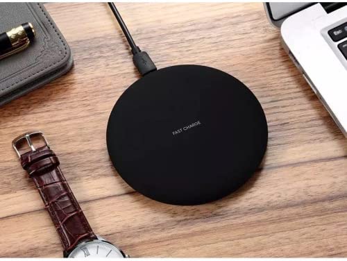 UrbanX OptiPad 10W Fast Wireless Charger Pad for Samsung Galaxy Z Fold3 5G - Qi-Certified Charging Station with Soft Touch Surface (Black) - Perfect for Home, Office & Travel Charging