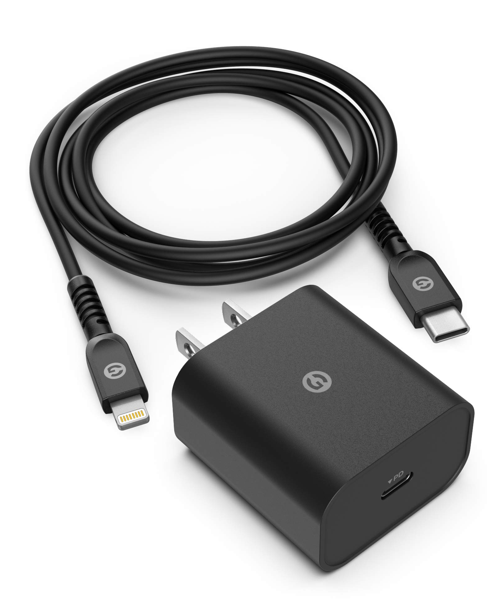 Apple MFi Certified Galvanox iPhone Fast Charger - 18W USB-C Power Adapter & 5ft USB C to Lightning Cable for iPhone 11/12/13/Pro Max/Mini - Perfect for Home, Office & Travel Charging
