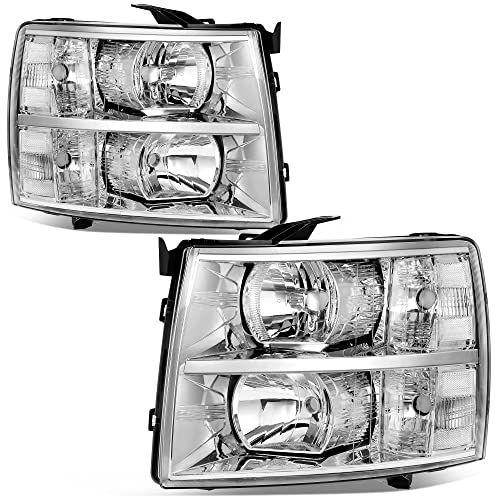 Fit 07-14 Silverado OE-Chrome/Clear/Clear