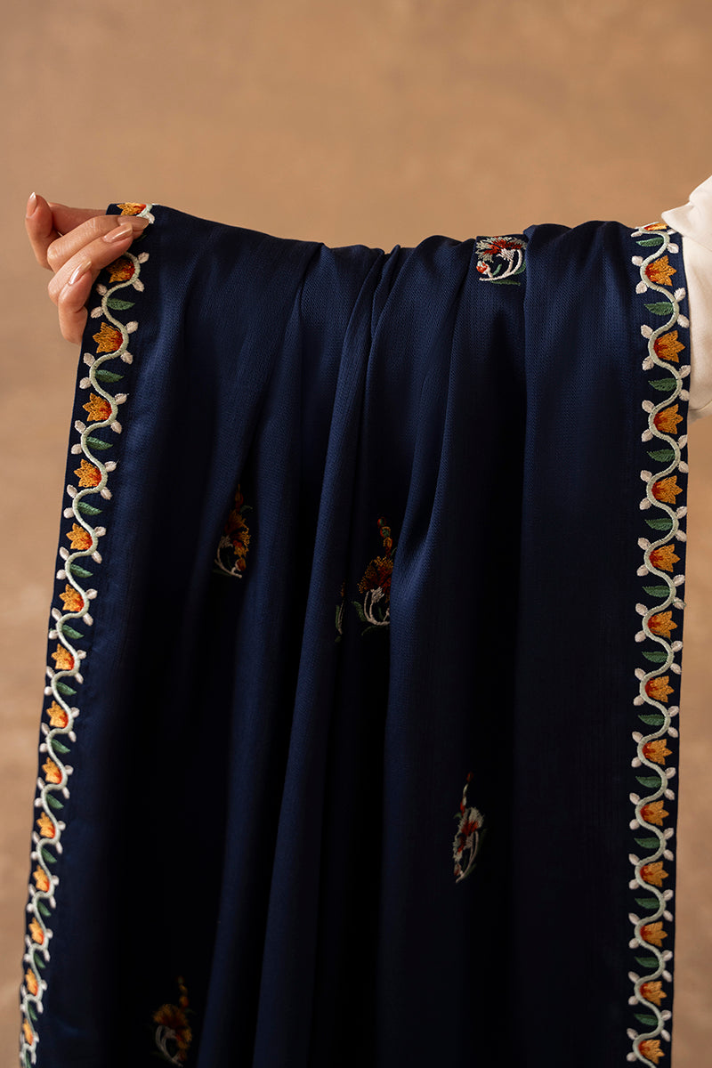 Elegant IRIS Embroidered Shawl - Floral Pattern Wrap for Women - Perfect for Weddings, Parties & Evening Events