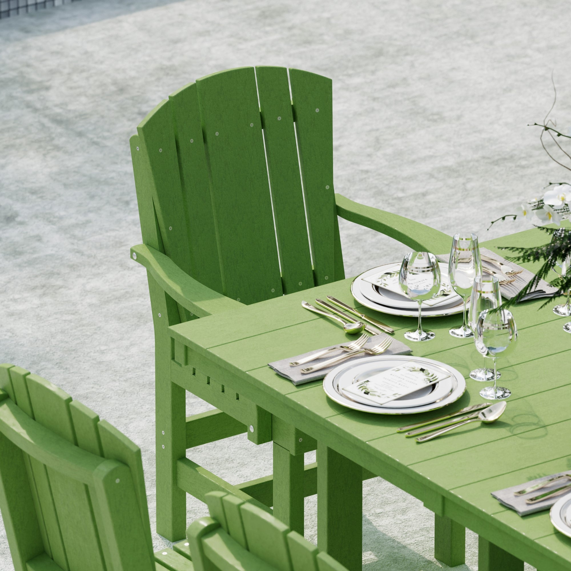 Heritage 7-Piece 44x72 Inch Dining Table Set with Chairs - Perfect for Family Gatherings, Dinner Parties & Outdoor Entertaining