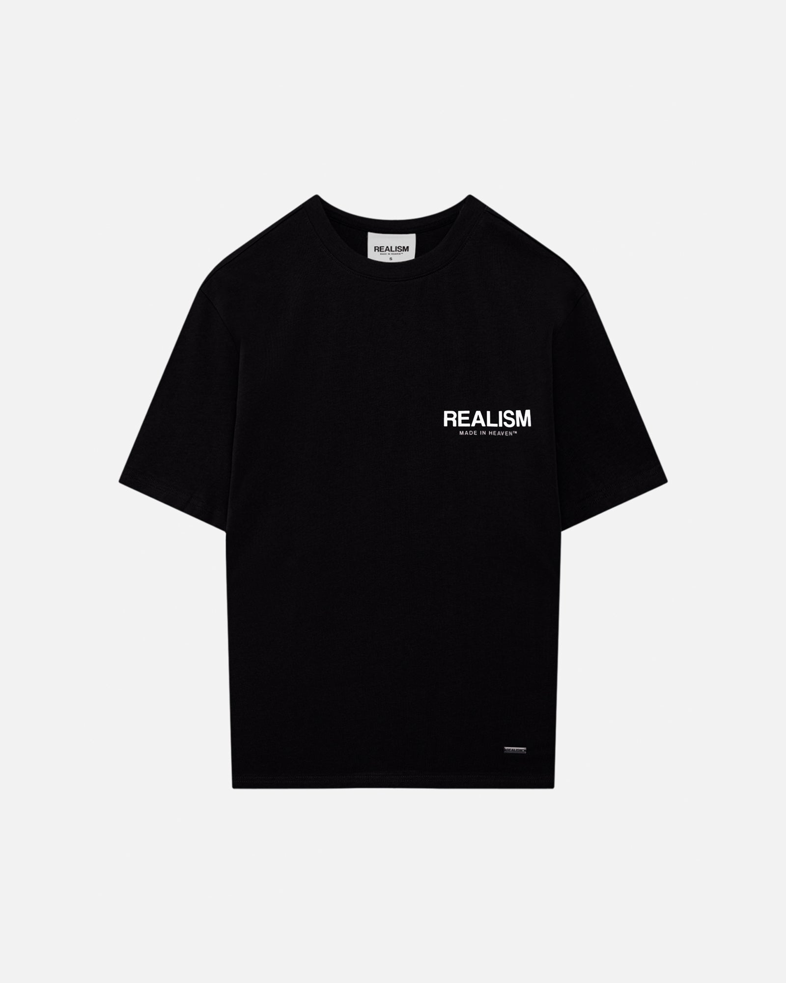 SSS Realism Heaven Logo Tee - Jet Black Men's Graphic T-Shirt | Streetwear Fashion for Casual Wear & Urban Style